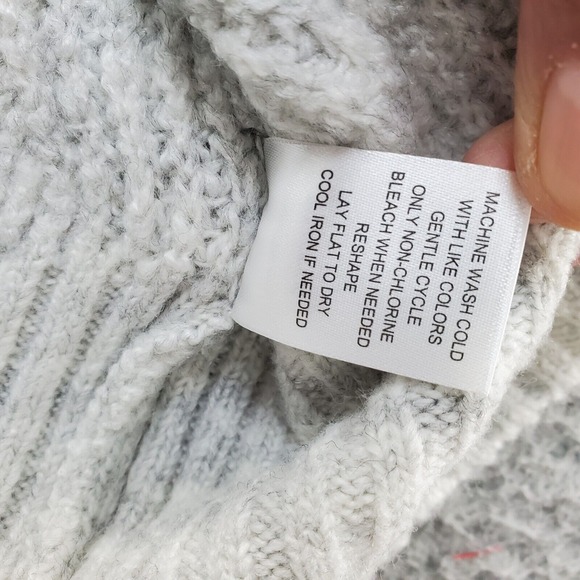 Peyton‎ Primrose Sweater Womens Size 1X Gray Knit Long Sleeve Crew Neck Pullover - Picture 7 of 7
